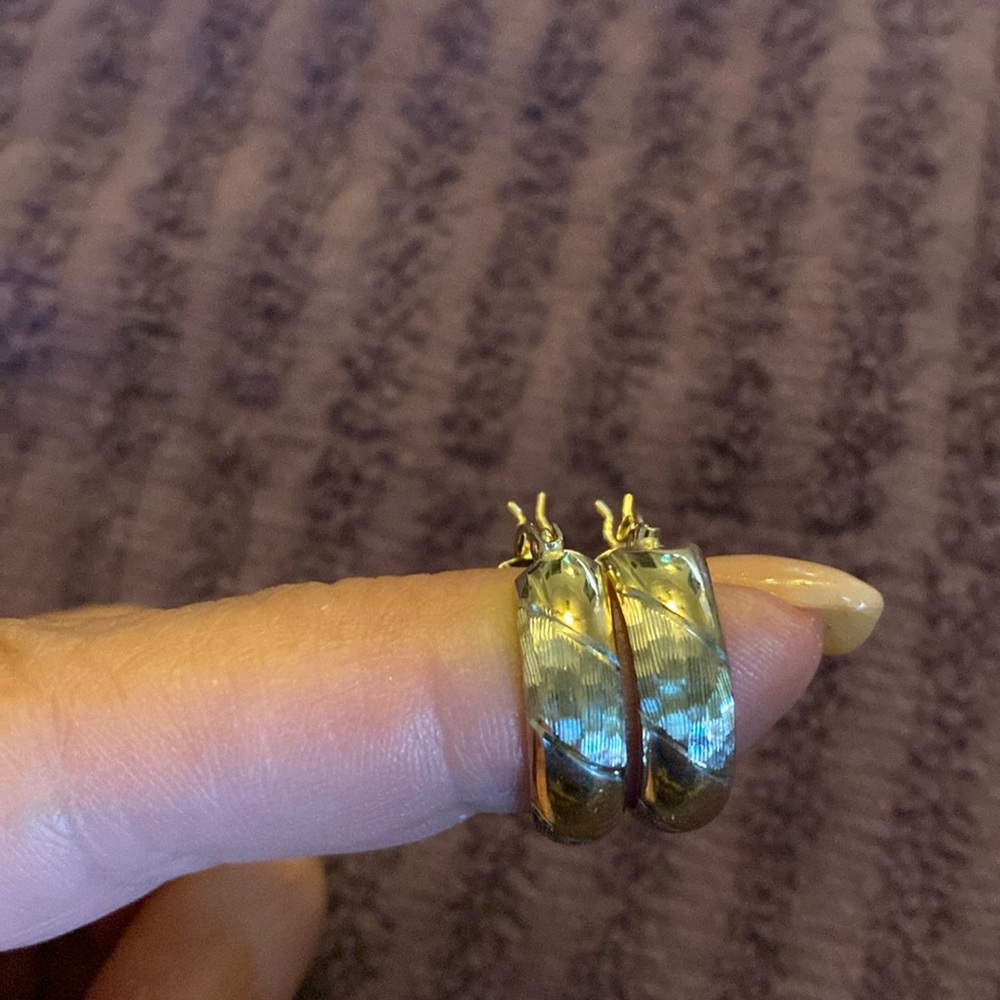 Small hoop earrings